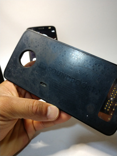 Moto Z2 Force Libre Excelentecon Mods Sin Pantalla Fantasma Negro (Usado)
