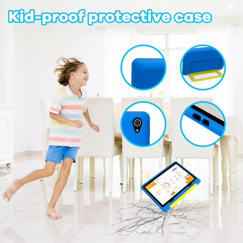 Tablet Jeazans Kids De 10 Pulgadas Con Android 14, 64 Gb De
