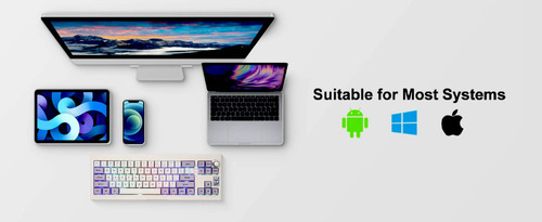 Teclado mecânico sem fio Epomaker Shadow-x Gasket preto