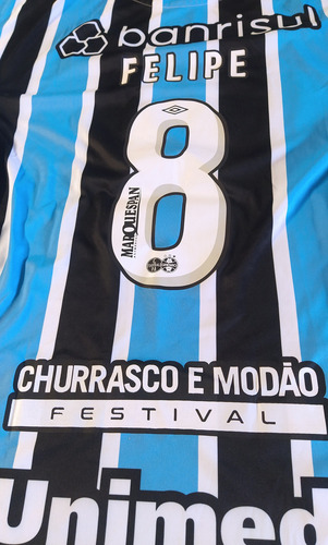 Camisa Grêmio 2023 Jogo Umbro Tam P Felipe Carballo #8