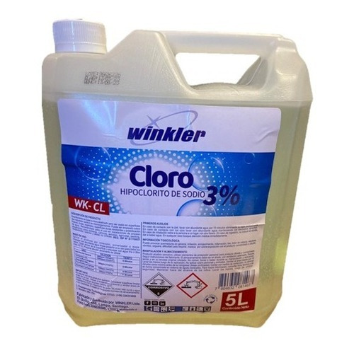 Imagen 1 de 6 de Cloro Hipoclorito De Sodio 3% Wk-cl3 Winkler 5l