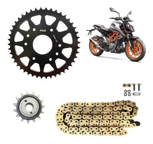 Kit De Sprocket Ktm Duke 390 520x118 Oring 45/15d Stockrider