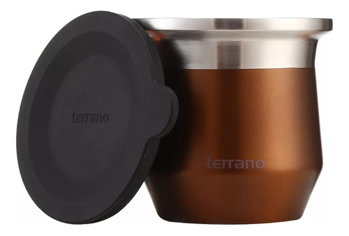 Mate Acero Terrano Doble Capa Acero Inox C/ Tapa Silicona