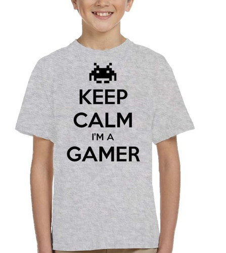 Remera De Niño Gamer Keep Calm Niña Jueguitos Video Juegos