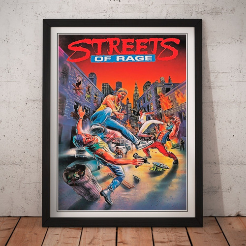 Cuadro Gamer - Street Of Rage - Poster Fan Retro