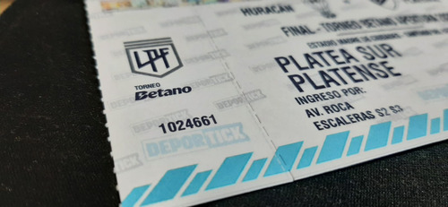 Reimpresión Entradas Físicas Platense Vs. Huracán 01/06/2025