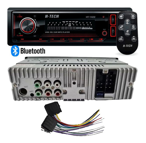 Rádio De Carro Bluetooth Função Dsp Ht-1422 Controle Remoto
