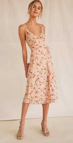 Maxi Vestido Importado Forever 21 Floreado Algod n Cruzado