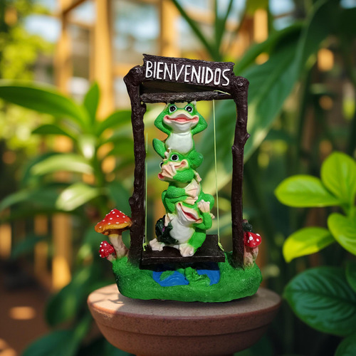 Rana De Columpio Rana De Las 3 Virtudes Jardín Exterior 61cm Tradicional