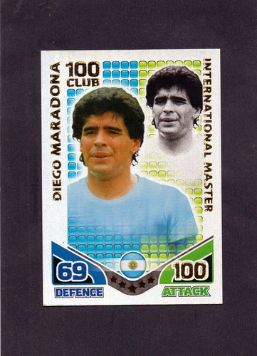 Match Attax 2010, Diego Maradona, Argentina. Exelente Mira!!