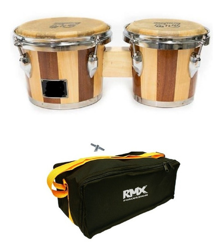 Bongo 6´´y 7´´ Natural Con Funda Rmx Hamelin