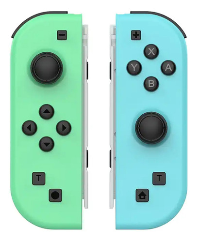 2 Joy-con Compatível Switch Monster Hunter Eastivita Cor Verde-claro