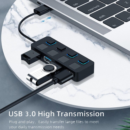 Hub Usb Portátil De 4 Puertos Usb 3.0 Hub De Datos
