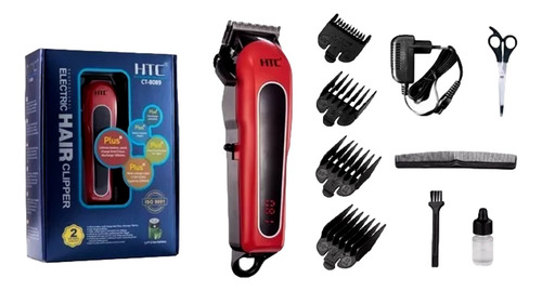 Kit Cortadora Cortapelo Afeitadora Barba Recargable Ct-8089