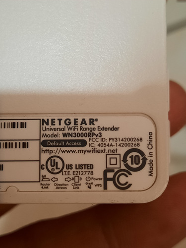 Repetidor Extensor De Señal Wifi Netgear Wn3000rpv3 (Usado)
