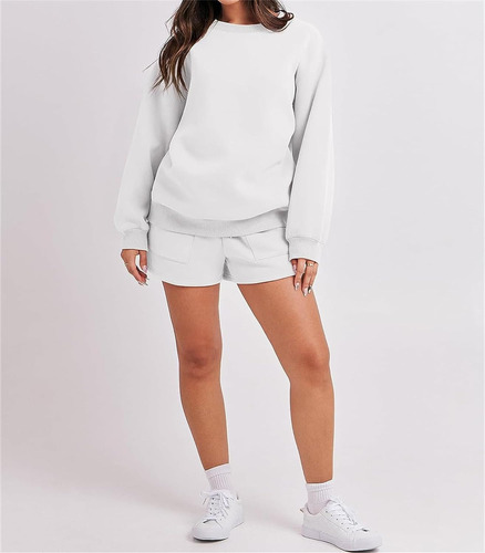 Conjunto De 2 Piezas De Sudadera Para Mujer, Conjunto De
