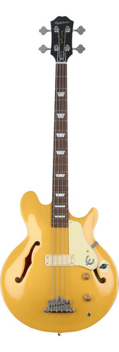 Bajo EpiPhone Jack Casady Signature Gld Metallic Gold Acabado Del Cuerpo Barnizado Cantidad De Cuerdas 4 Color Dorado Orientación De La Mano Diestro