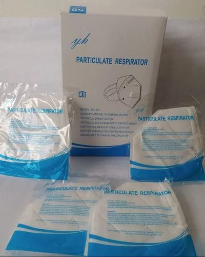 Imagen 2 de 3 de Tapa Boca Kn95 Mascarilla Facial Pack 10 Unidades