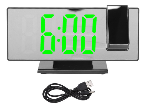 Reloj Digital Led, Alarma De Proyección, Carga Usb Automátic