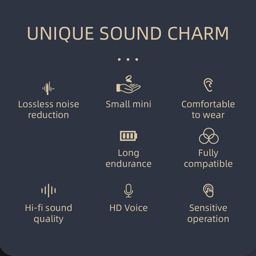 Auriculares Gancho Para La Oreja Bluetooth 5.2 Micrófono