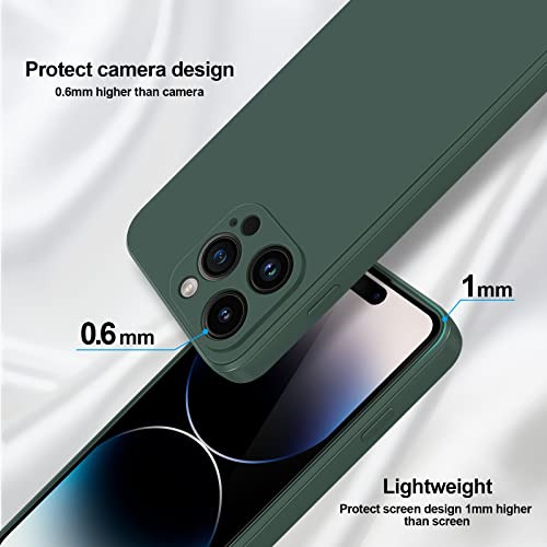 Funda Silicon Para iPhone 14 Pro Verde Silicon