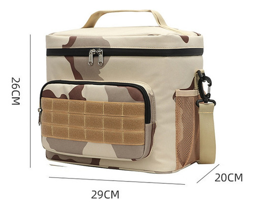 Bolsa De Almuerzo Tote Lunch Para Mujer Frente Doble Tactici