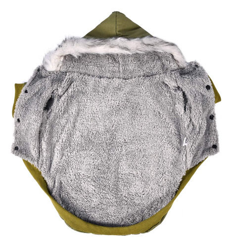 Dyaprwu Gabardina Calida Con Capucha Para Perro, Resistente