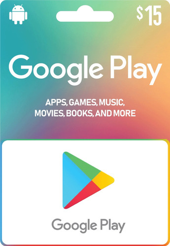 Google Play Store 15 Usd Código De Recarga