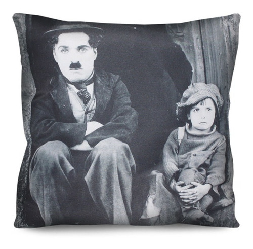 Capa De Almofada Charles Chaplin Cinema Retrô 42cm R4