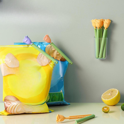 /para 4 X 5 Pinzas Para Bolsas De Pan, Bolsas De Aperitivos