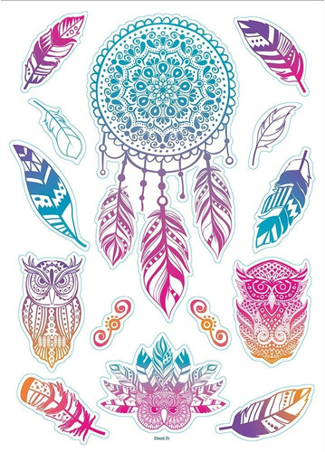 Imagen 1 de 5 de Wallsticker Autoadhesivo Vinilo Muresco Atrapasueños Mandala