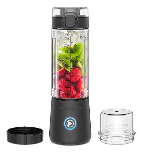 Licuadora Portátil Chefman Inalámbrica Para Batidos, 500 Ml,