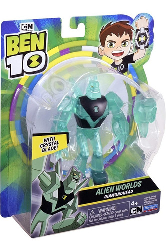 Ben 10 Figura Diamante Aliens Worlds Diamondhead Original