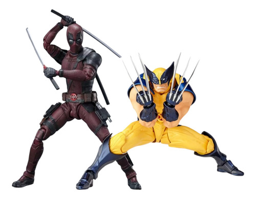 Figura Deadpool Wolverine X-men Amazing Colección Juguetes