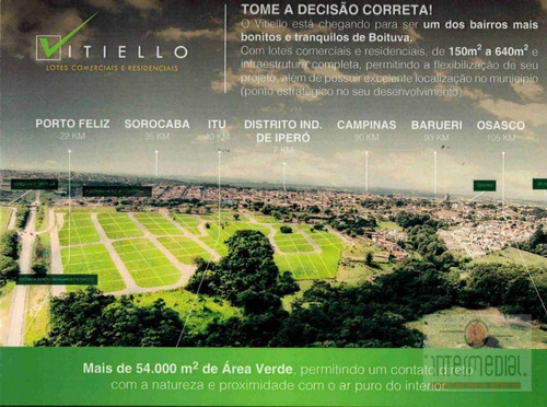 Imagem 1 de 2 de Terreno Comercial À Venda, Centro, Boituva. - Te0677
