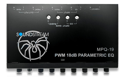 Eculizador Paramétrico 4 Bandas Soundstream Mpq-19 1/2 Din