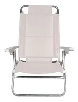 Comprar Mor Summer reposera 6 posiciones respaldo alto color blanco