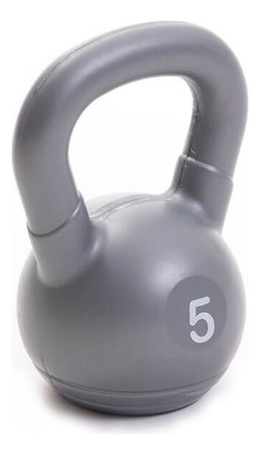 Pesas Rusas 5 Kg Mir Pvc Mancuerna Kettlebell Pesa Cross Color Gris