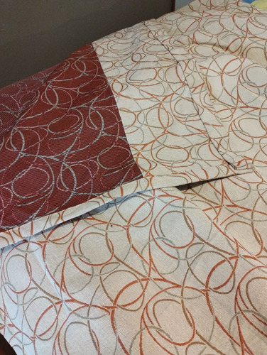 Cortinas Jacquard, De Tapicería Impecables Bernal Marrón (Usado)