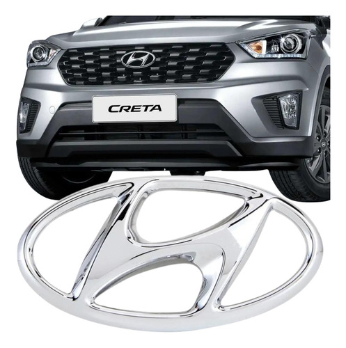 Logo Emblema Grade Hyundai Creta 2019 2020 2021 2022 