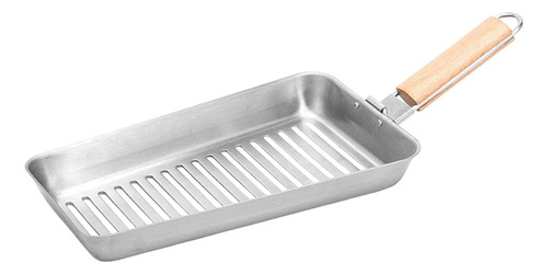 Sartén Para Parrilla De Barbacoa, Estufa, 122x260mm Hueco