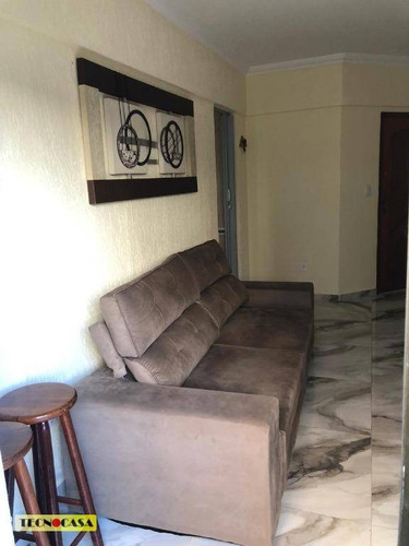 Imagem 4 de 30 de Apartamento Com 01 Dormitório Para Venda Com 53 M² No Bairro Vila Tupi Em Praia Grande/sp. - Ap6428