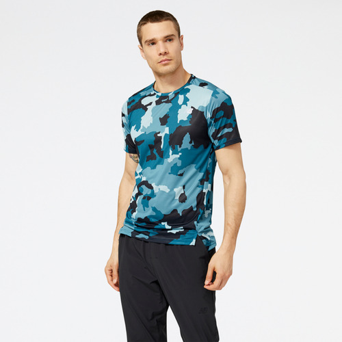 Polera Running Hombre New Balance Printed Accelerate Bicolor