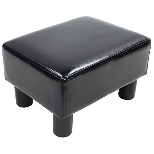 Kktoner Taburete Otomano De Cuero Pu Silla Rectangular Moder