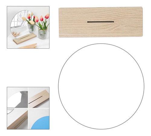 5 Decorativo Irregular Acrílico Maquillaje Estético Espejo