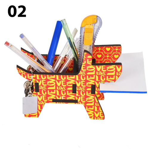 Imagem 4 de 10 de Porta Canetas E Lápis Decorativo Cachorro Criativo 4 Modelos