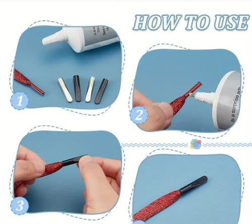 Puntas Metálicas Para Agujetas Aglets Un Par (2piezas) Plateado