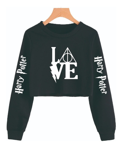 Harry Potter Love - Sudadera Corta (tipo Crop Top)