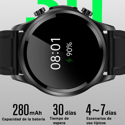 Reloj Inteligente Hombre Deportivo Com Glucosa Sangre Ecg