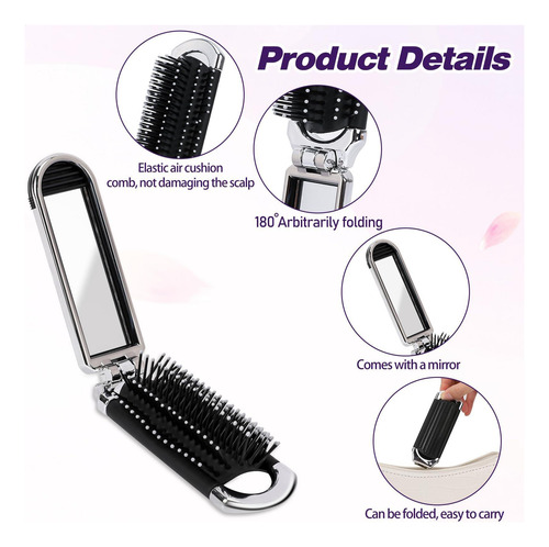 Pincel De Viaje Cepillo Para El Cabello De Viaje Masaje De C
